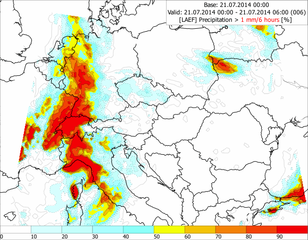  Limited Area Ensemble Forecasting  Probability Charts 